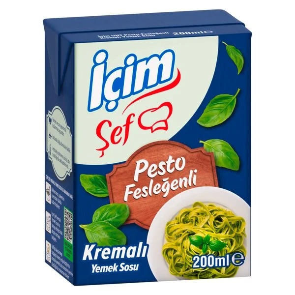 İçim Şef Pesto Fesleğenli Kremalı Yemek Sosu 200 ml